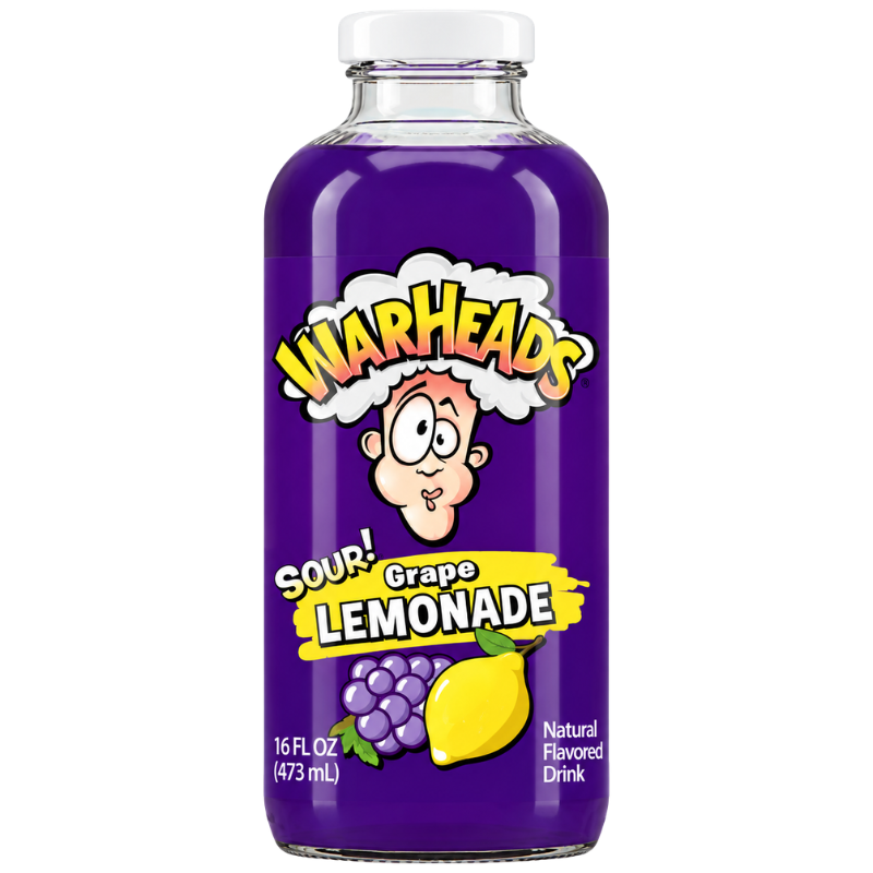 WARHEADS - SOUR GRAPE LEMONADE - 12/473ML