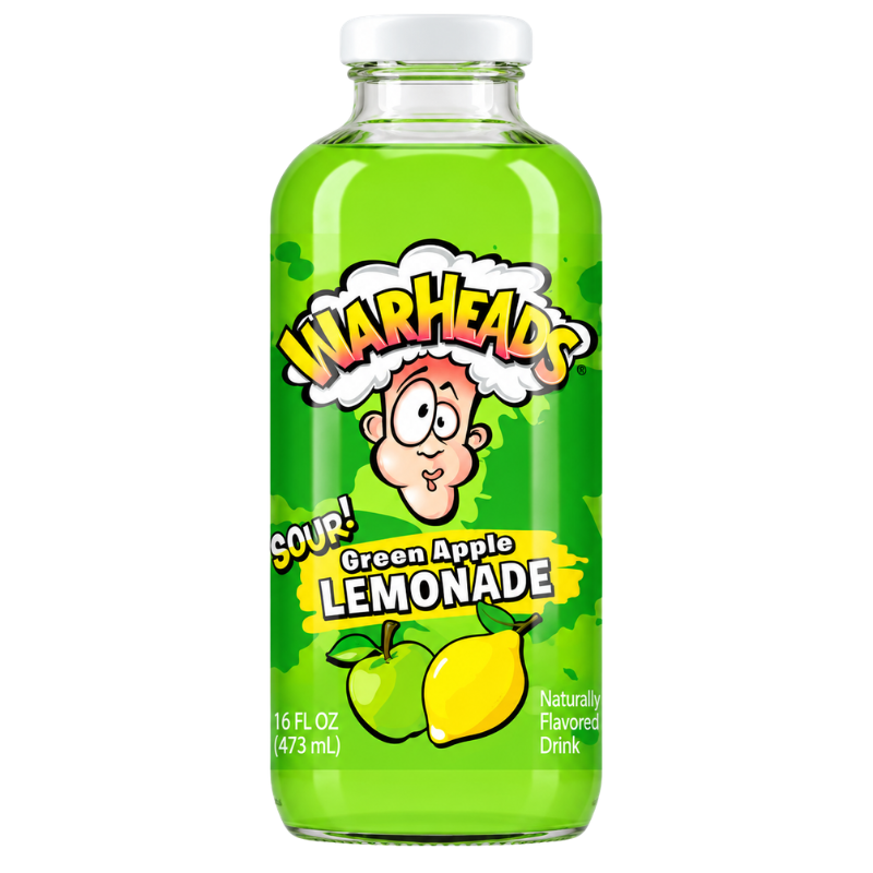 WARHEADS - SOUR GREEN APPLE LEMONADE - 12/473ML