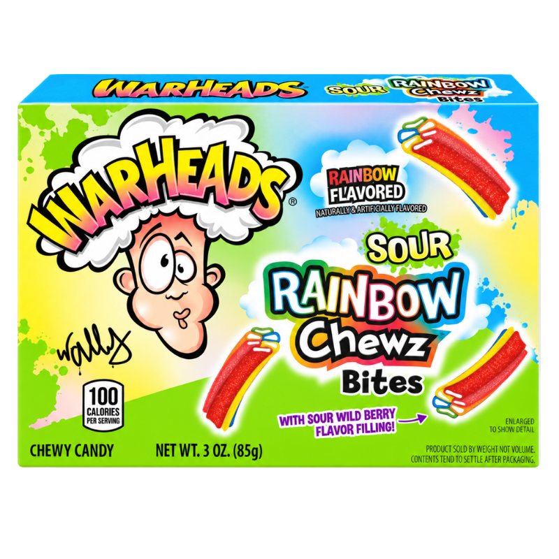 WARHEADS - RAINBOW CHEWZ BITES  - 12/85G
