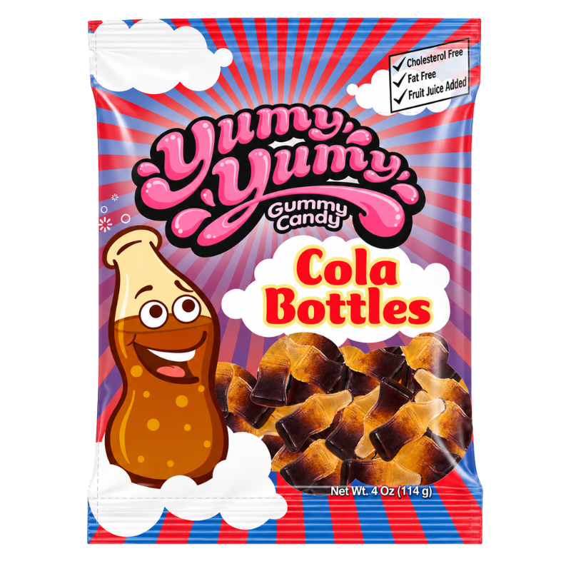 YUMY YUMY - COLA BOTTLES - 12/114G