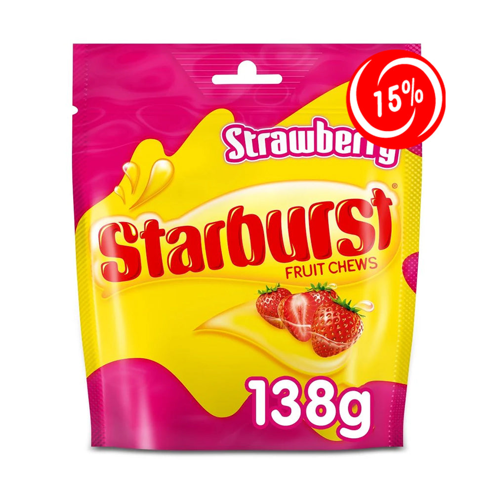 (EXPIRATION: 23/01/2025) Starburst - Fruit Chews Strawberry - 12/138g