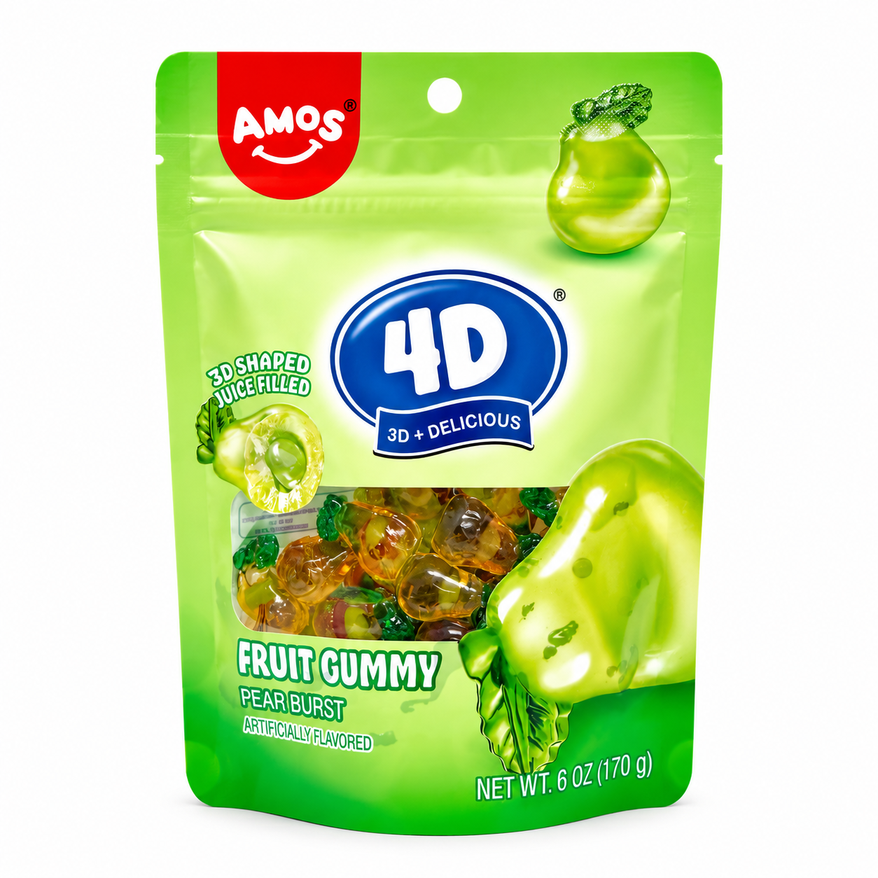 Amos 4D - Pear Burst - 12/170g