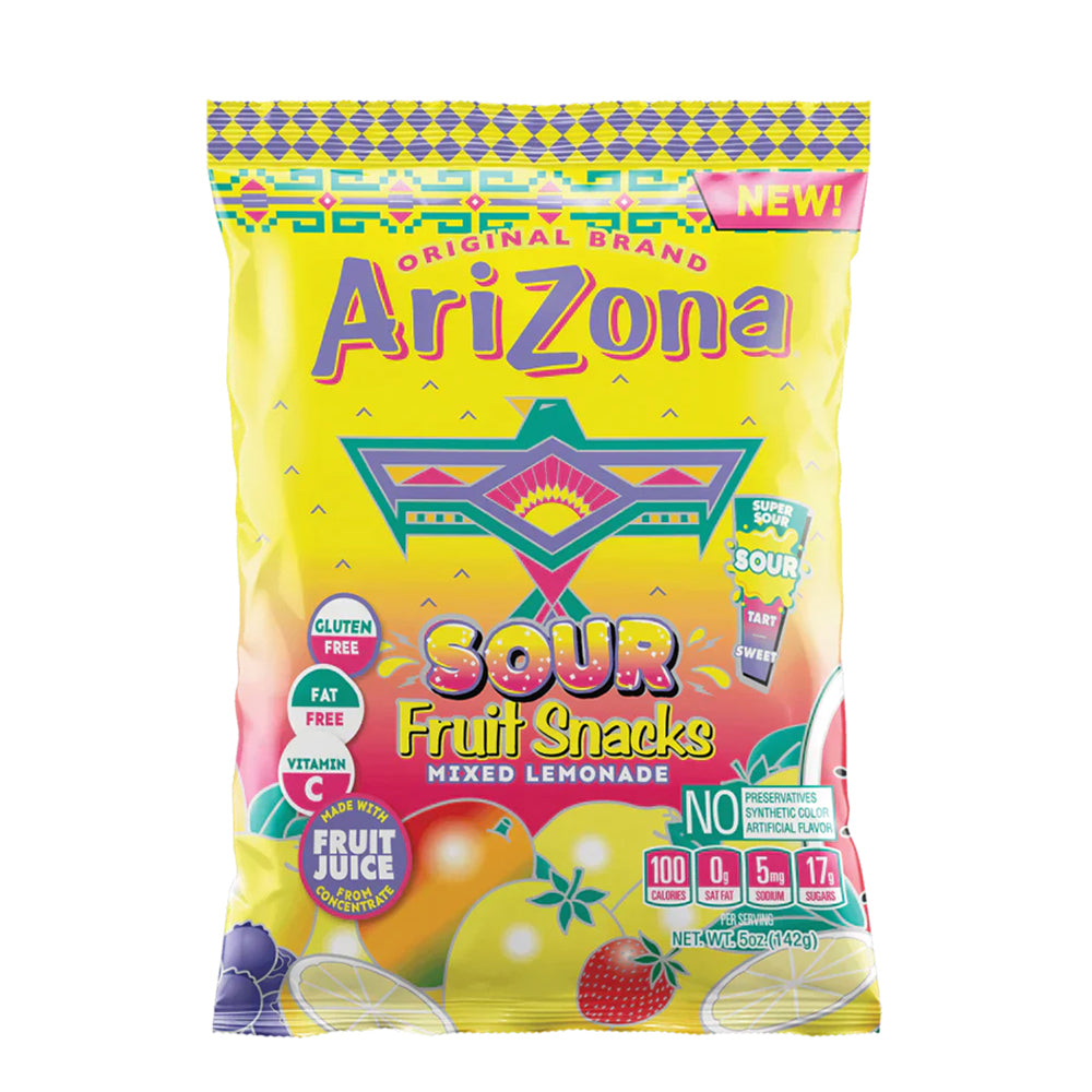 Arizona - Sour Fruit Snacks Lemonade - 12/142g