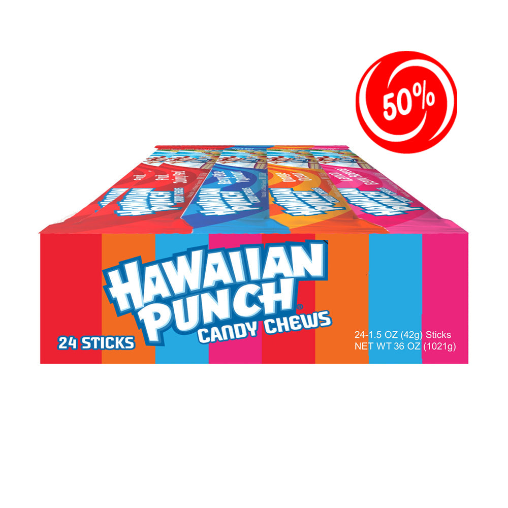 (EXPIRATION: 06/2024) Hawaiian Punch - Candy Chews Mix - 24/42g