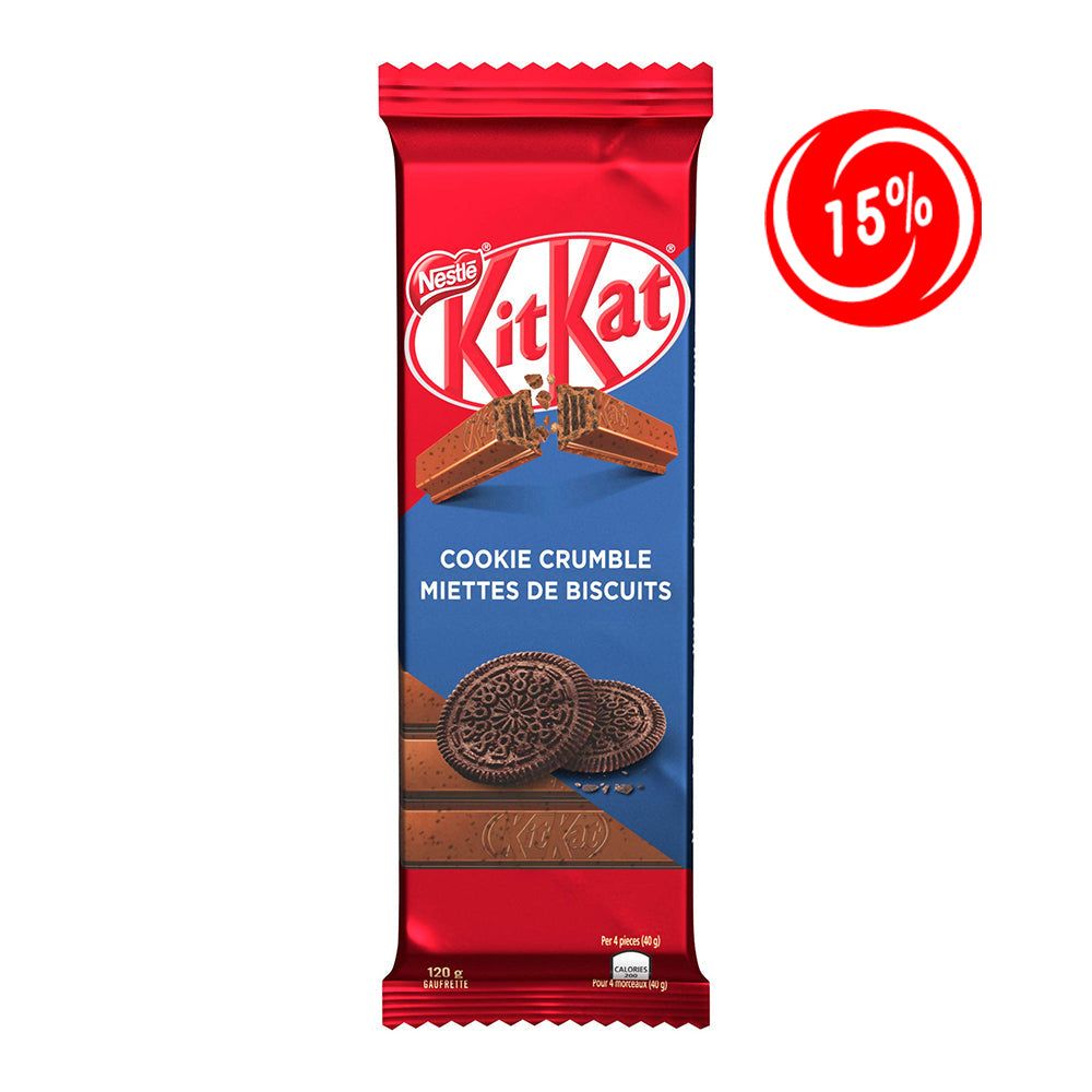 (EXPIRATION: 15/11/2024) Kit Kat - Cookie Crumble - 15/120g