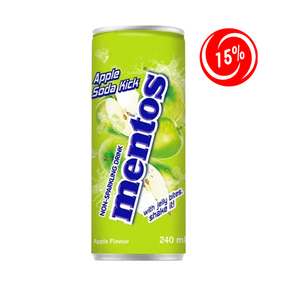 (EXPIRATION: 02/11/2024) Mentos - Apple Soda Kick - 24/240ml