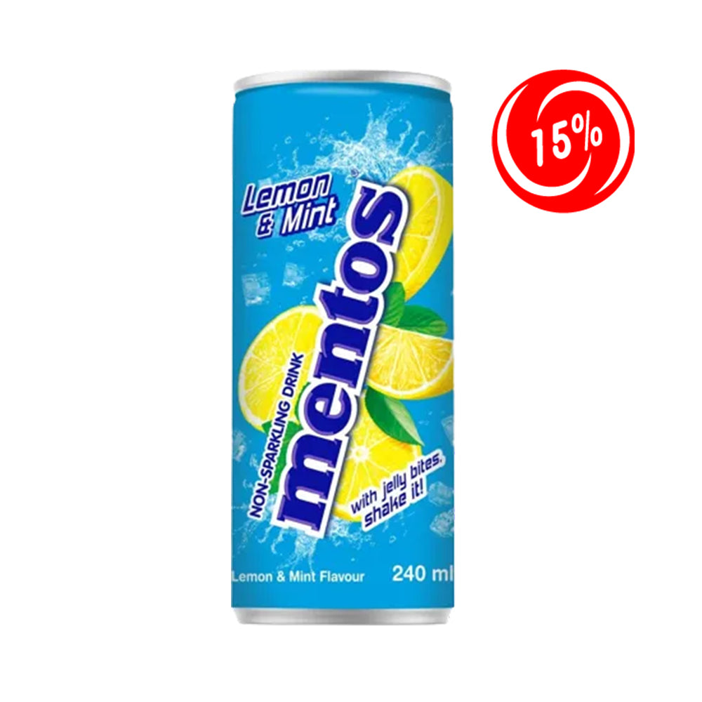 (EXPIRATION: 02/11/2024) Mentos - Lemon & Mint - 24/ 240ml