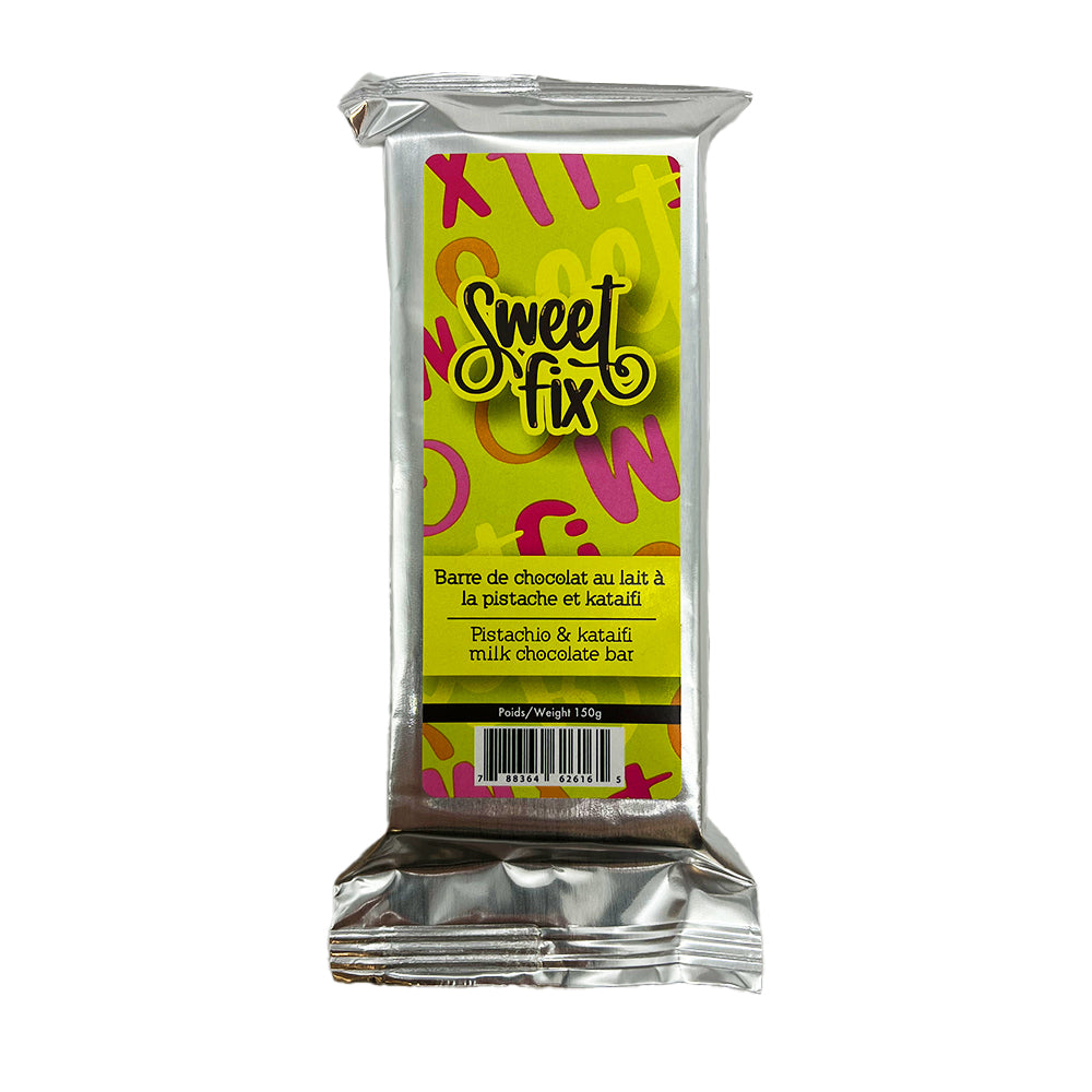 SweetFix - Pistachio & Kataifi Milk Chocolate Bar - 25/150g