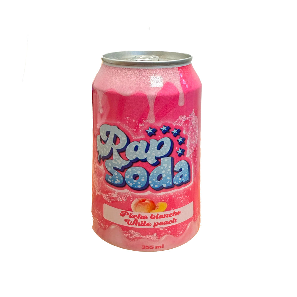 Rap Soda - White Peach Soda - 24/355ml