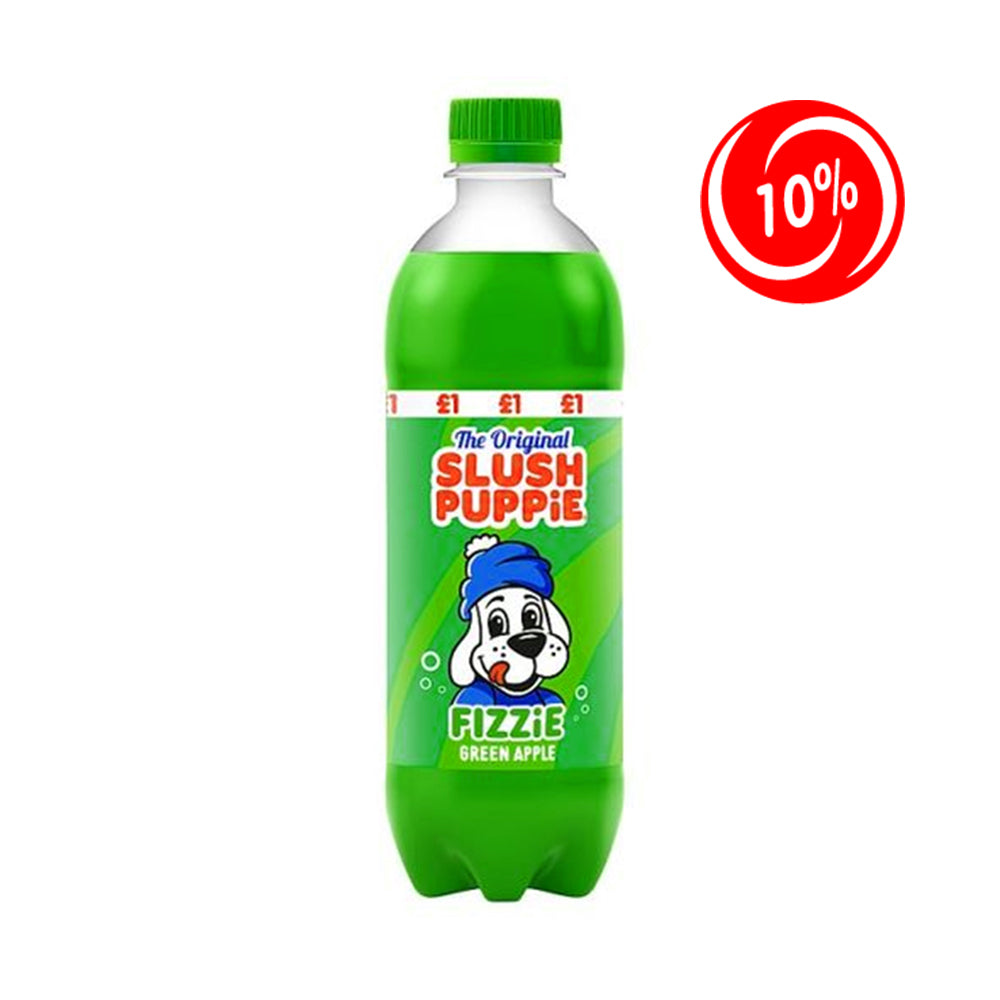 (EXPIRATION: 01/01/2025) Slush Puppie - Fizzie Green Apple - 12/500ml