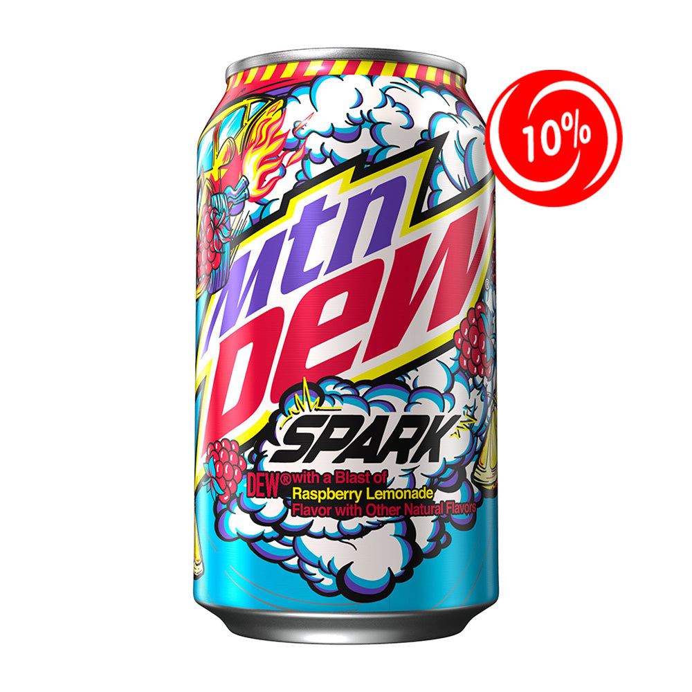 (EXPIRATION: 09/12/2024) Mountain Dew - Spark Raspberry & Lemonade - 12/355ml