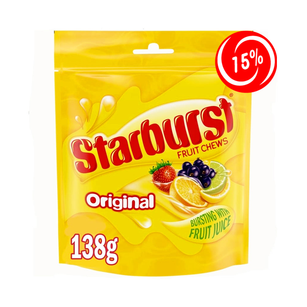 (EXPIRATION: 26/01/2025) Starburst - Fruit Chews Original - 12/138g