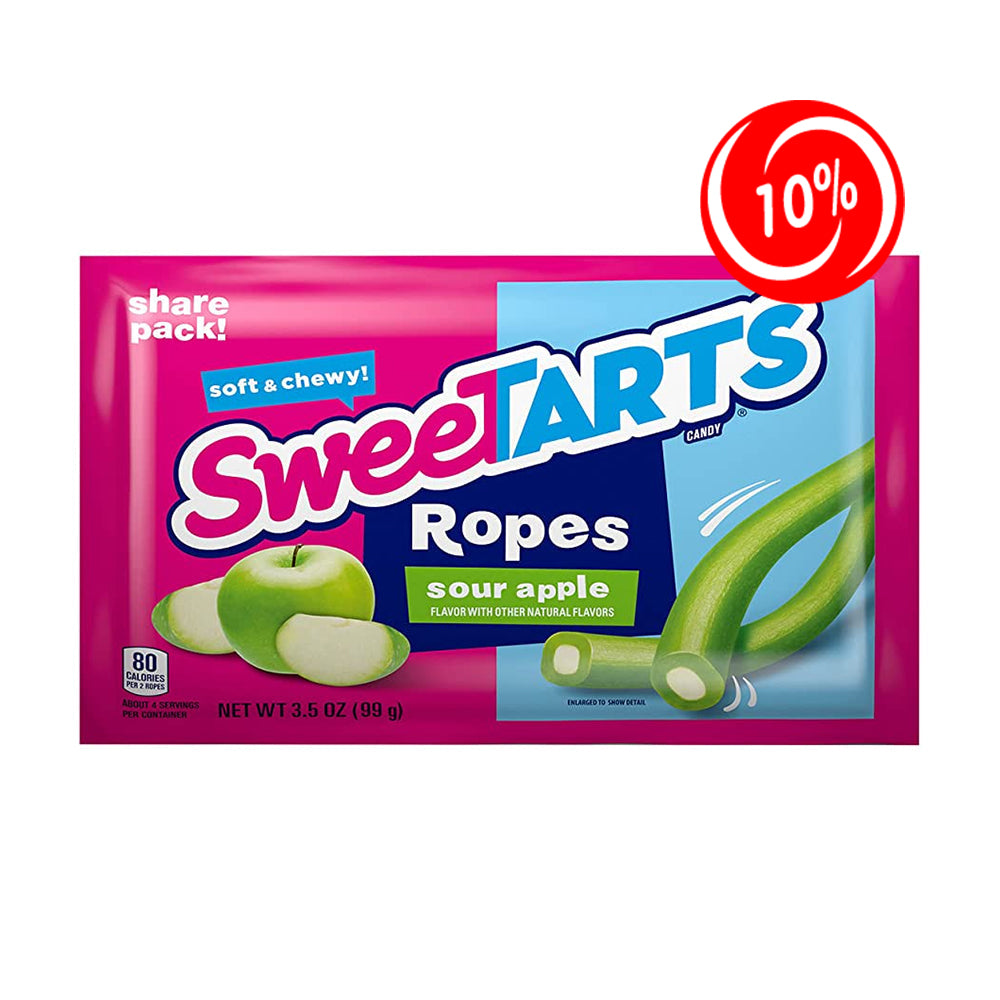 (EXPIRATION: 01/11/2024) SweeTarts - Ropes Sour Apple - 12/99g