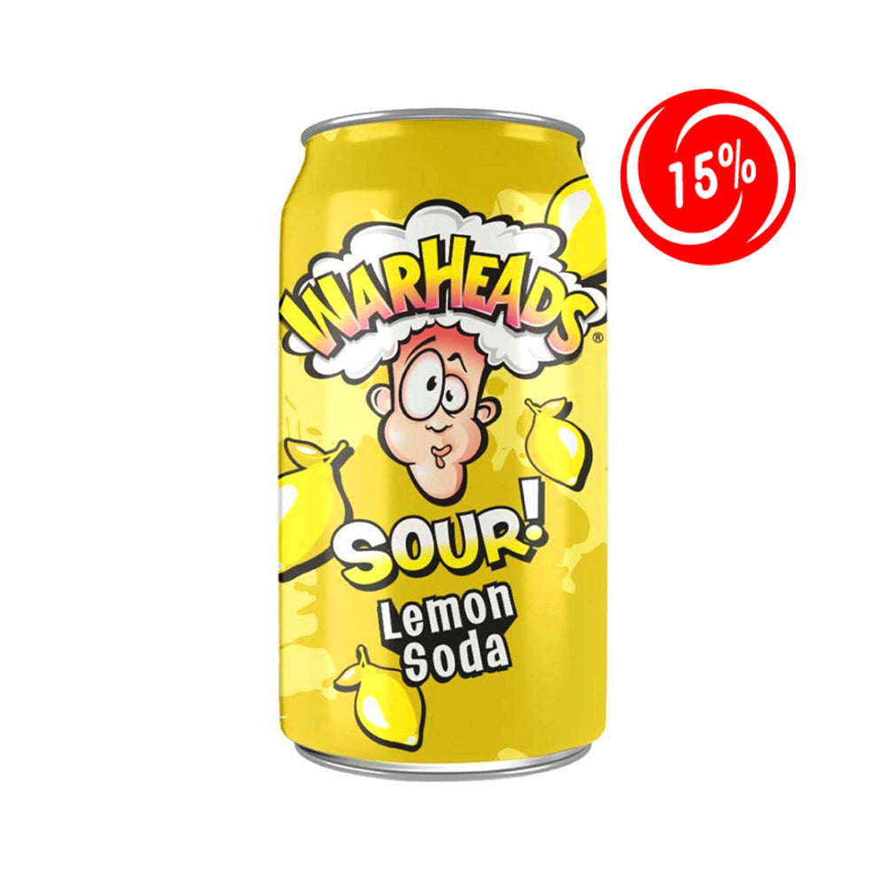 (EXPIRATION: 22/05/2025) Warheads - Sour Soda Lemon - 12/355ml