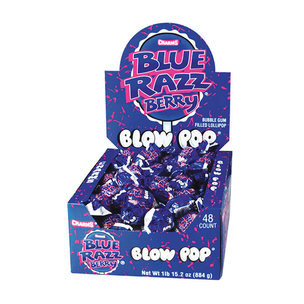 Charms - Blow Pop Blue Razz Berry - 48/18g
