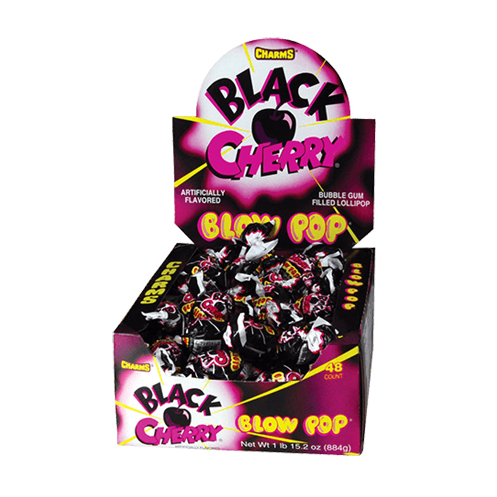 Charms - Blow Pop Black Cherry - 48/18g