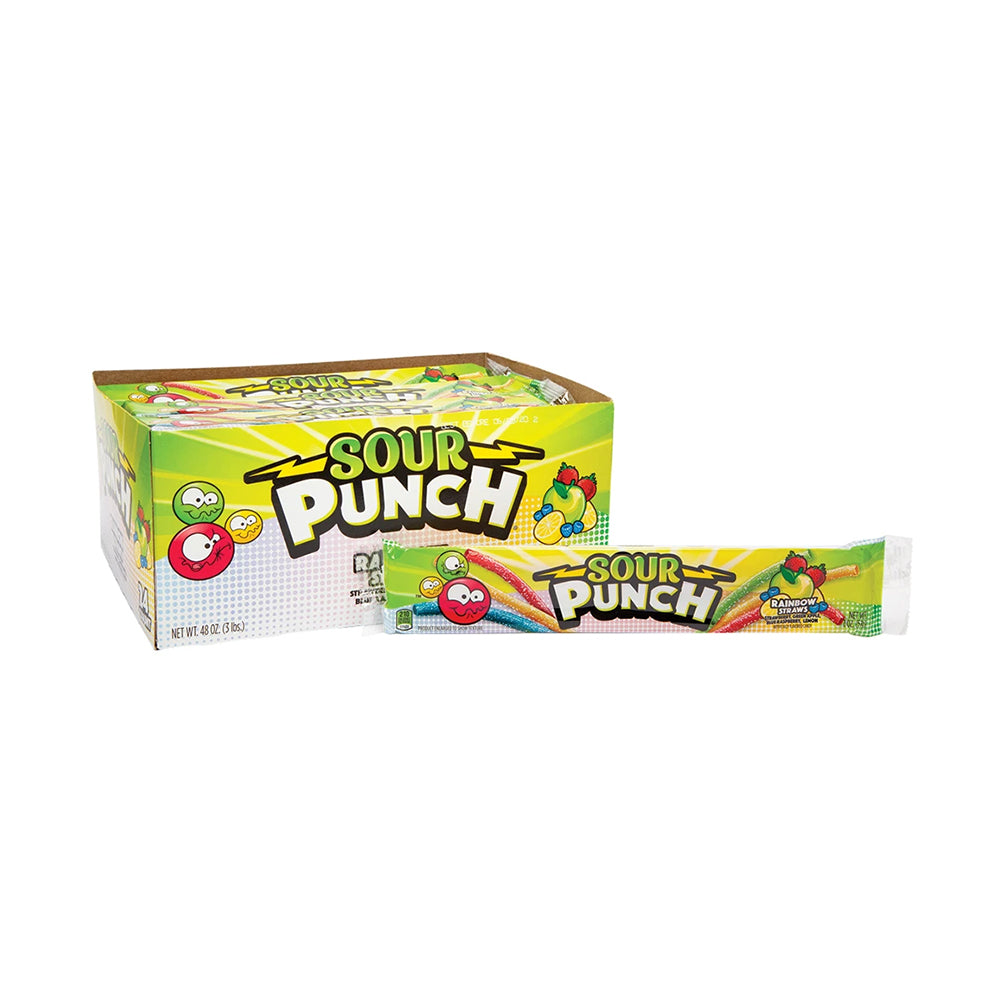 Sour Punch - Rainbow Straws - 24/57g