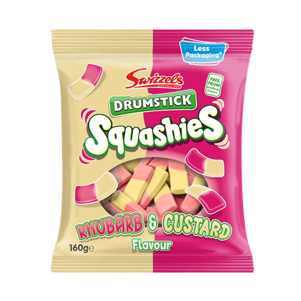 Swizzels - Squashies Rhubarb & Custard - 10/160