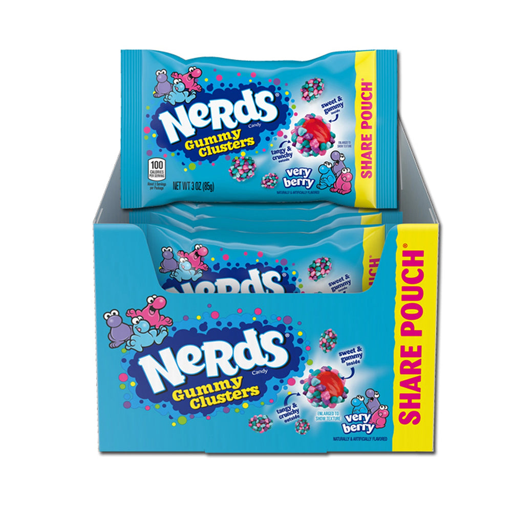 Nerds - Gummy Clusters Very Berry Share Pouch - 12/85g