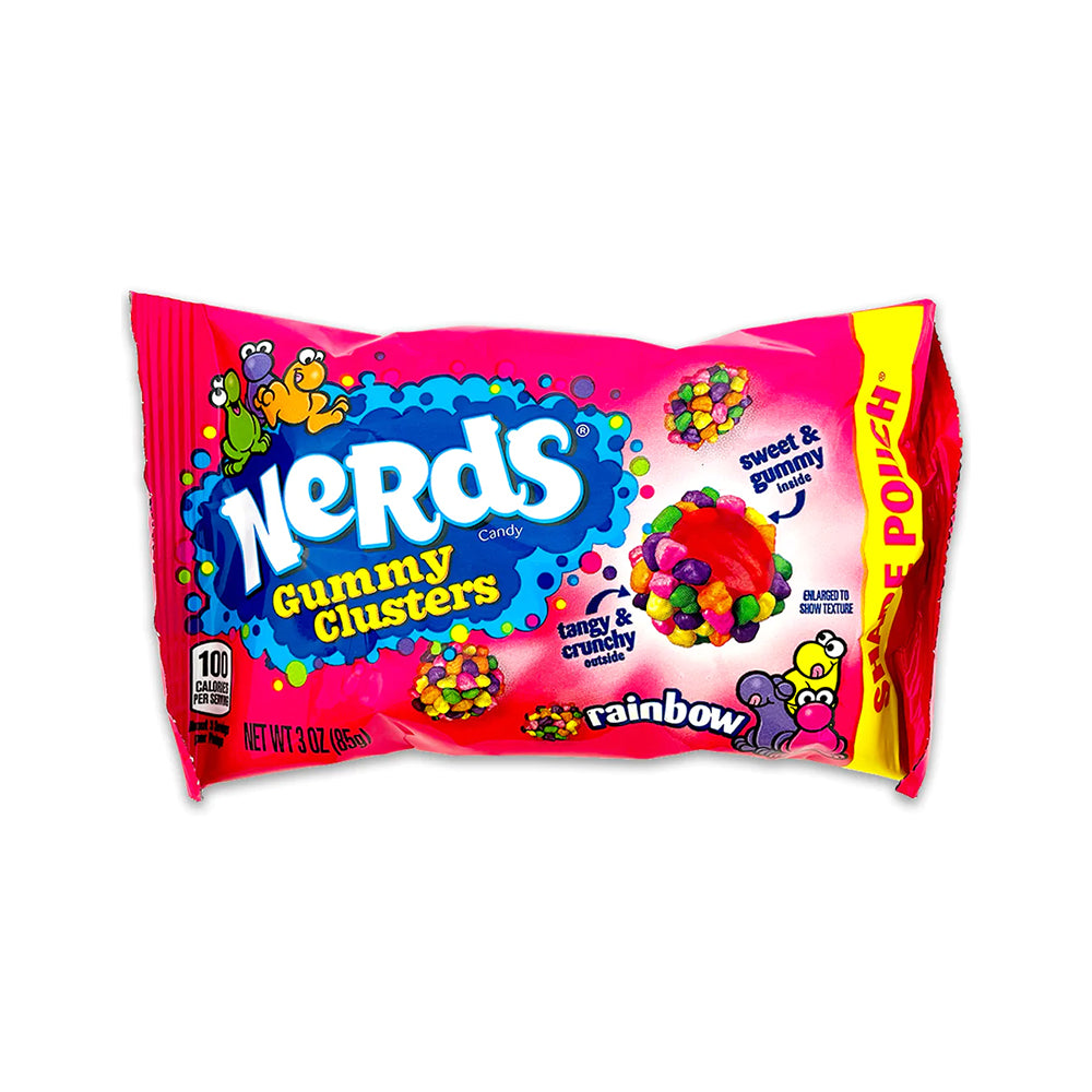 Nerds - Gummy Clusters Rainbow Share Pouch - 12/85g