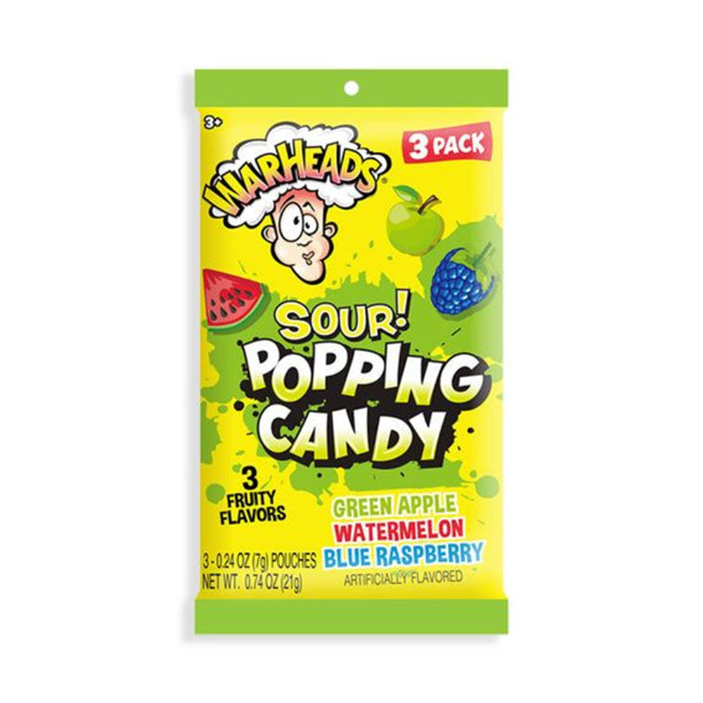 Warheads - Sour Popping Candy -  12/21g