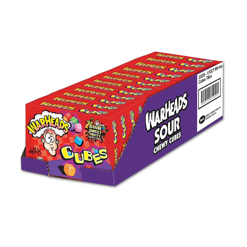 Warheads - Sour Chewy Cubes - 12/113g