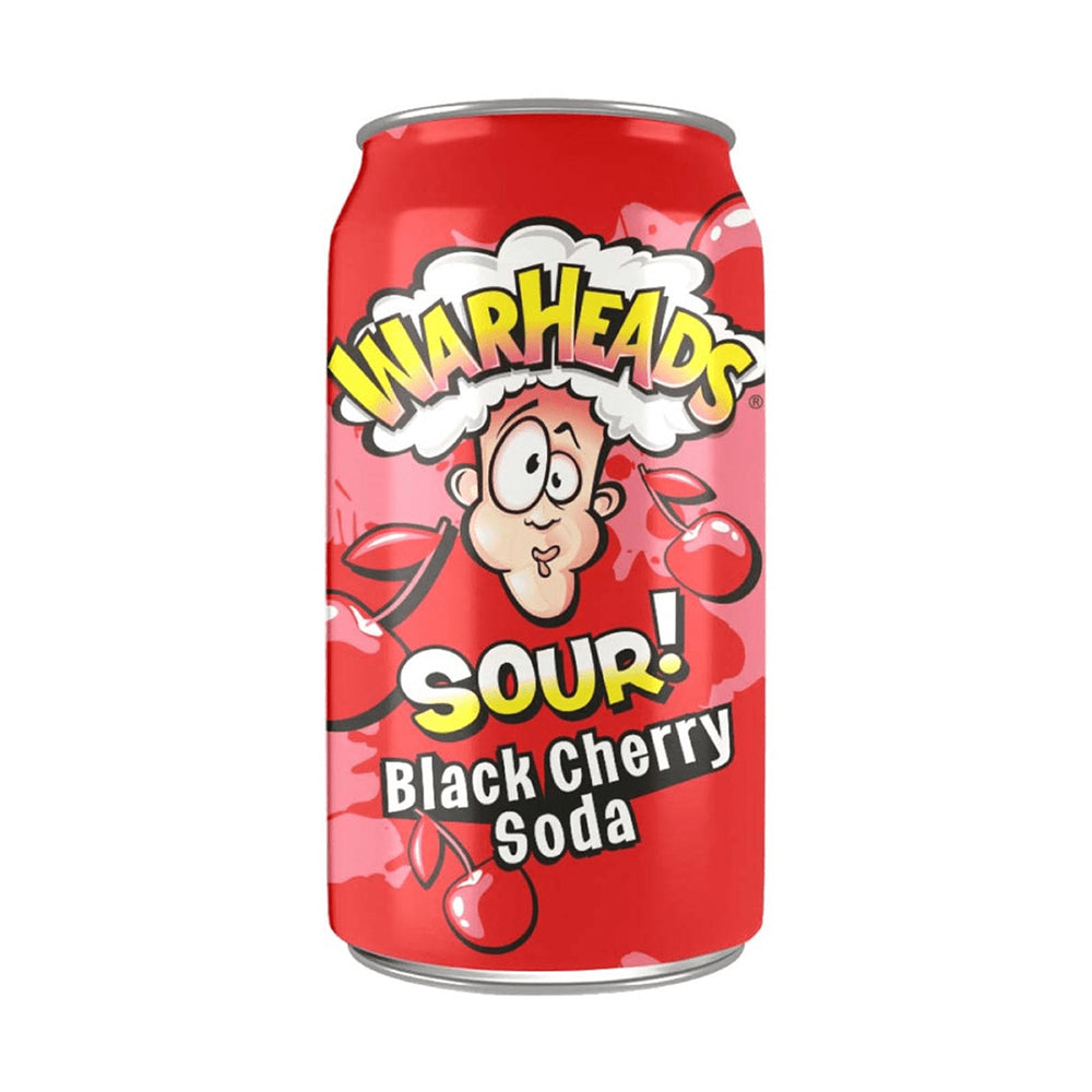 Warheads - Sour Black Cherry Soda - 12/355ml